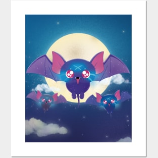 Moon Bats (Sleepy Forest Creatures) Posters and Art